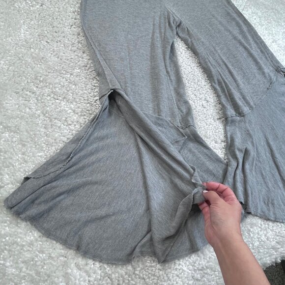 Free People Movement Sweet Flow Ruffle Pant Gray - Picture 8 of 11